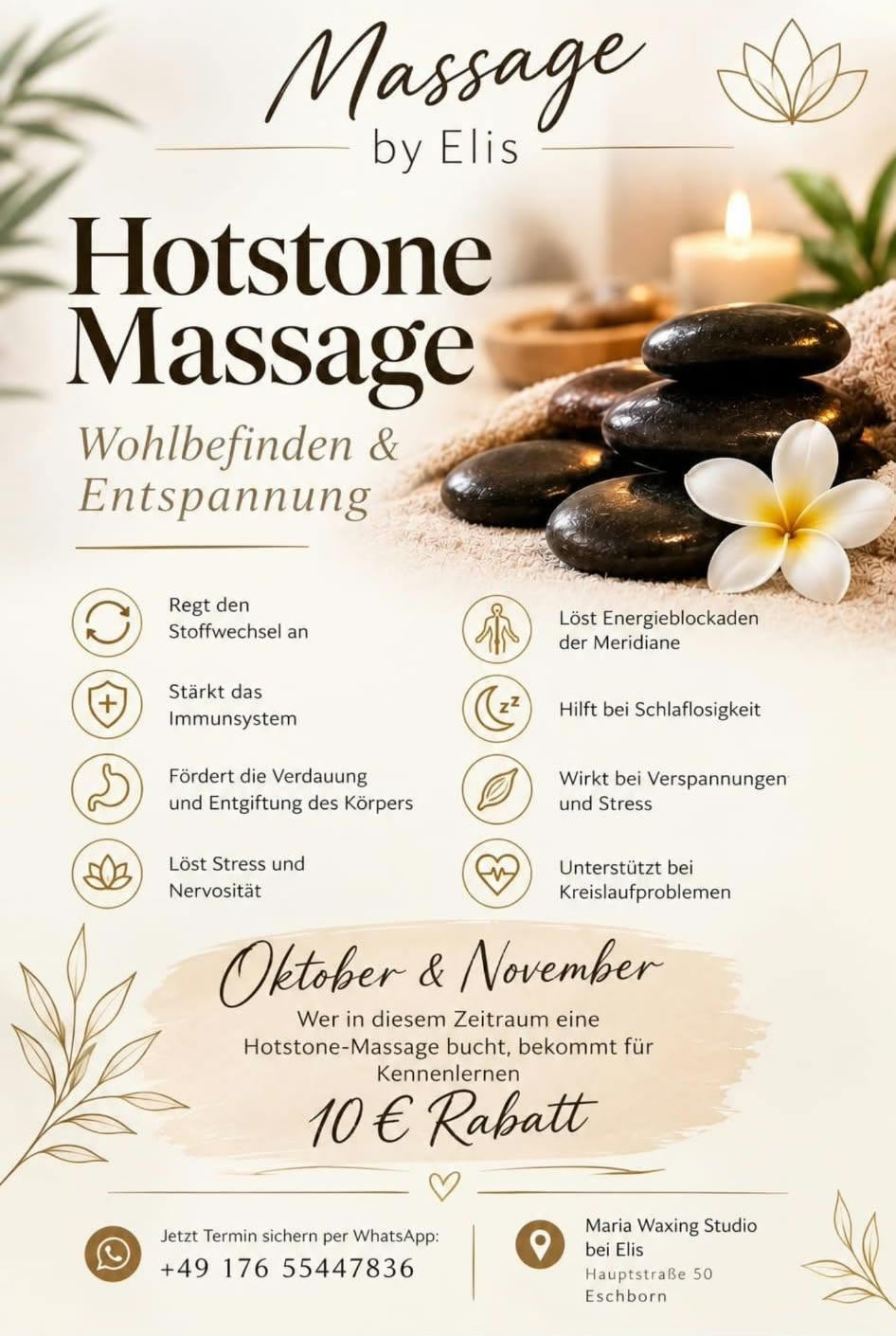 Hot-Stone-Massage Angebot