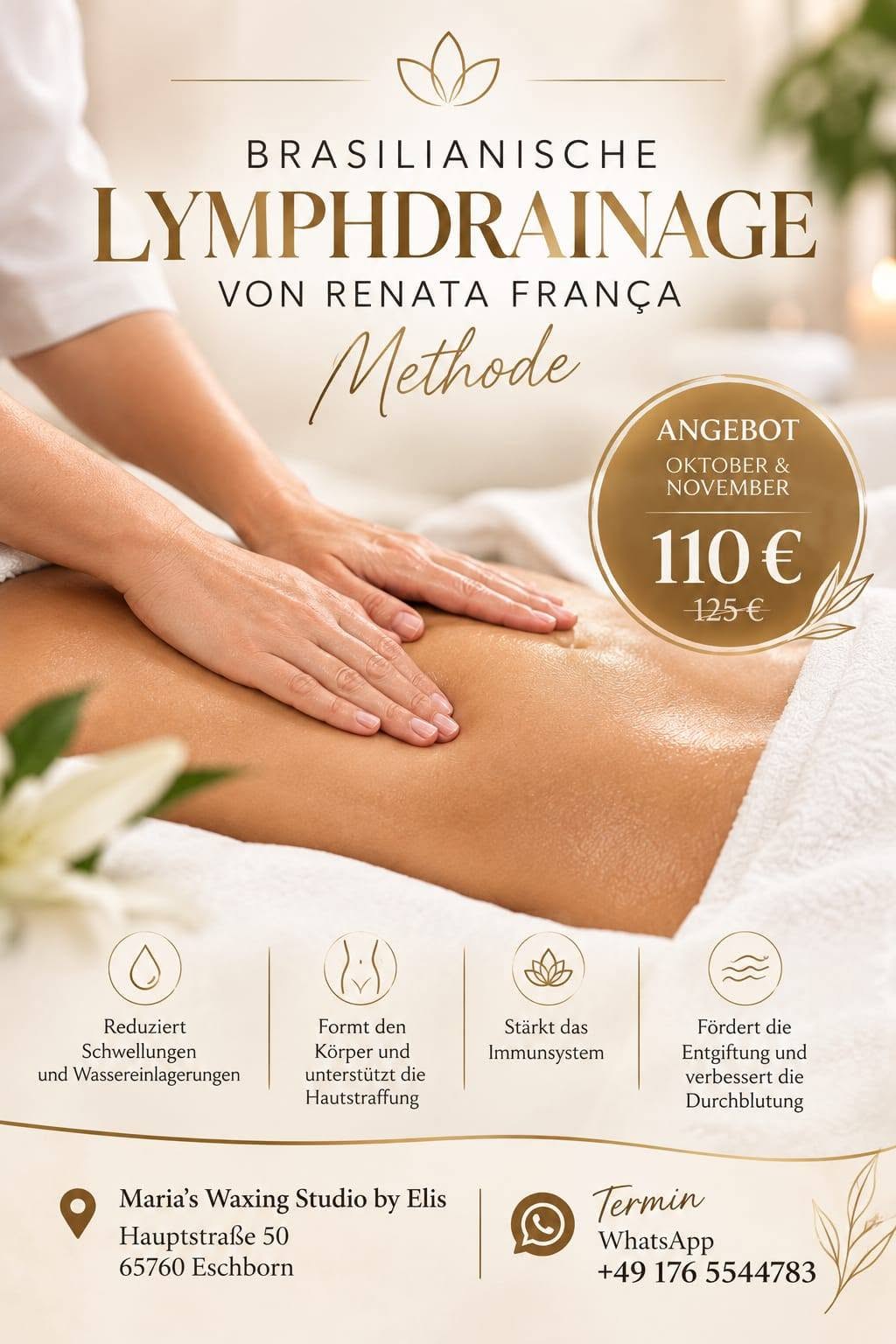 Brasilianische Lymphdrainage Angebot